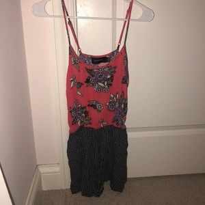 Floral and Dot Romper